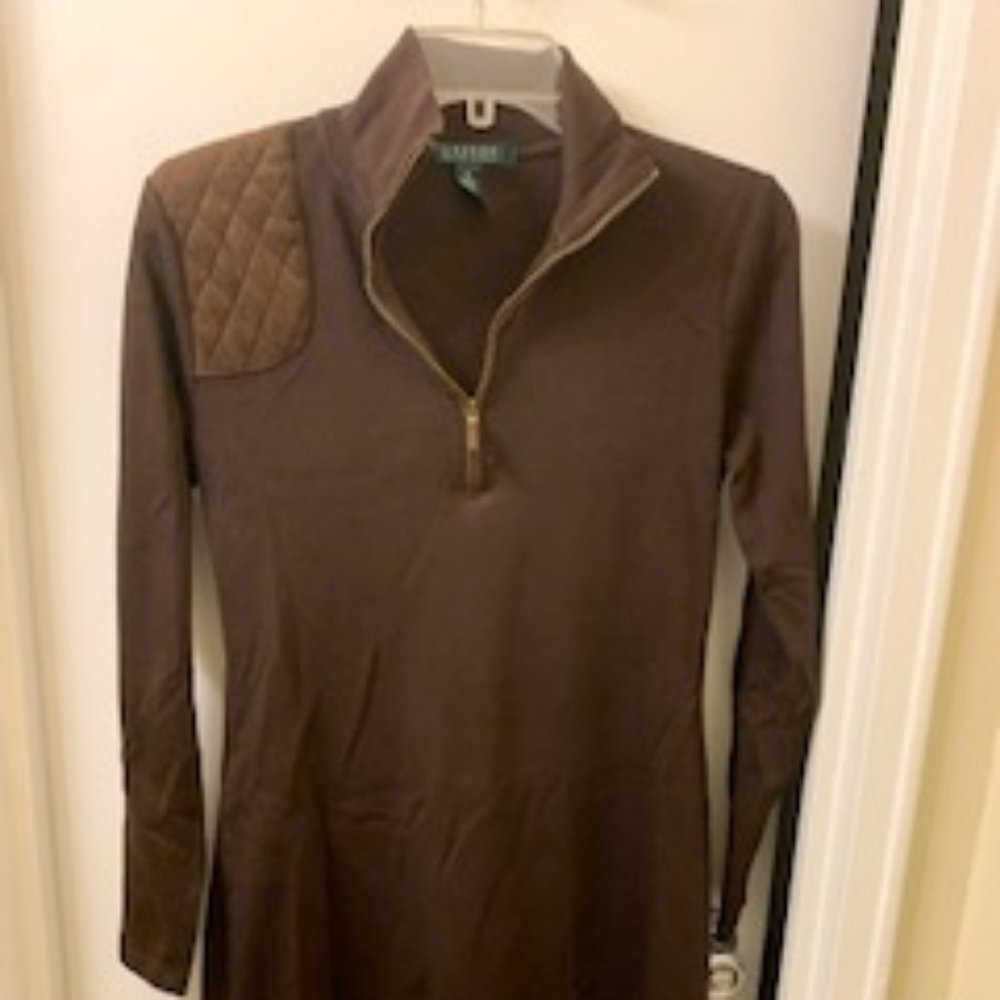 Ralph Lauren- Size Medium- Brown Dress, Long Sleeve